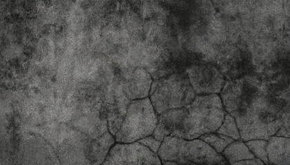 Abstract illustration texture of cracks. Grunge background. Black and white pattern of the old worn surface.