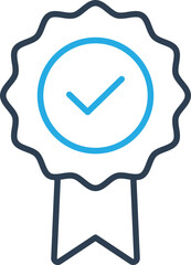 Achievement badge Vector Icon which is suitable for commercial work and easily modify or edit it
