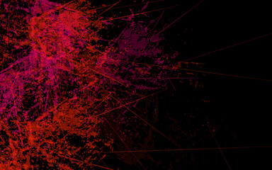 Abstract grunge texture black and red background