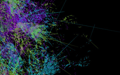 Abstract grunge texture green, blue and black background