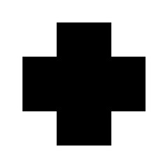 Medical Cross Flat Vector Icon