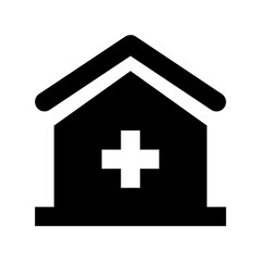 Obraz premium Hospital Flat Vector Icon
