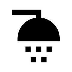 Shower Flat Vector Icon