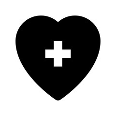 Heart Care Flat Vector Icon