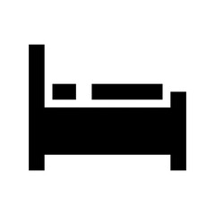 Hospital Bed Flat Vector Icon
