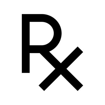 Rx Flat Vector Icon