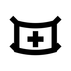 Obraz premium Doctor Mask Flat Vector Icon