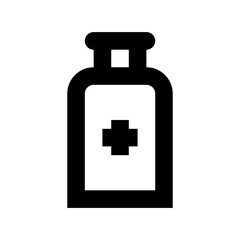 Medical Cylinder Flat Vector Icon