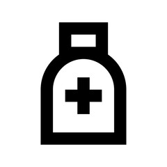 Medical Cylinder Flat Vector Icon