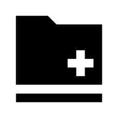 Add Folder Flat Vector Icon