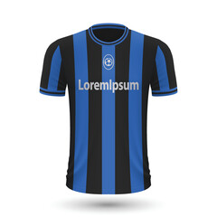 Realistic soccer shirt Atalanta