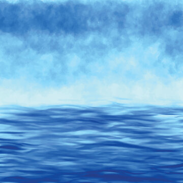 Blue ocean waves background