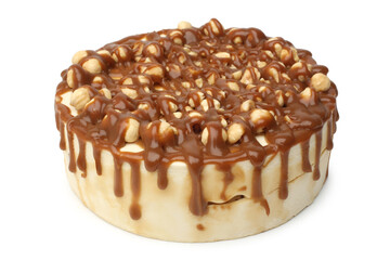 Cream cake with hazelnuts