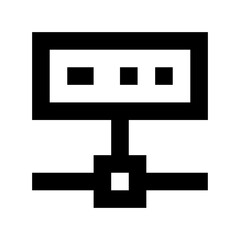 Network Server Flat Vector Icon