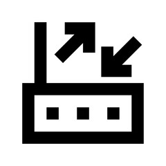 Internet Router Flat Vector Icon