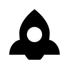 Rocket Flat Vector Icon