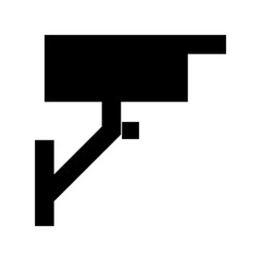 Security Camera Flat Vector Icon