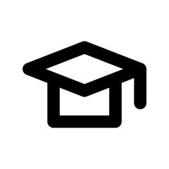 Mortarboard Flat Vector Icon