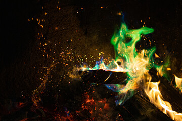 Magical flames