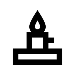 Candle Flat Vector Icon