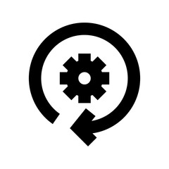 Update Settings Flat Vector Icon