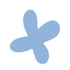 Obraz premium Cute and simple flower illustration in trendy color theme for design element and ornament