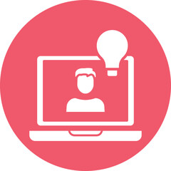 Online creative idea Vector Icon
