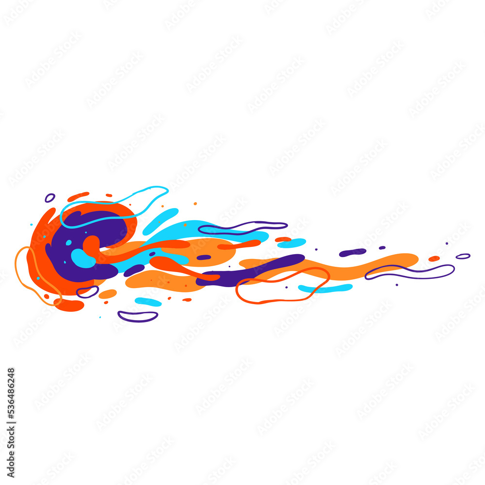 Aufkleber colorful abstract fluid frame for poster and banner design. fun and trendy design in liquid style fo