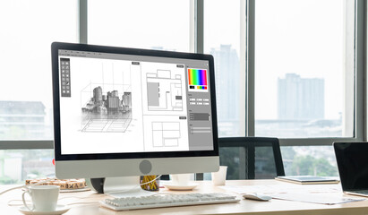 Architectural design modish software application for architect business and professional designer