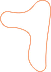 Abstract organic frame shape vector illustration. Minimalistic liquid form border, organic stain or geometric rim spot for modern abstract design or trendy fashion pattern