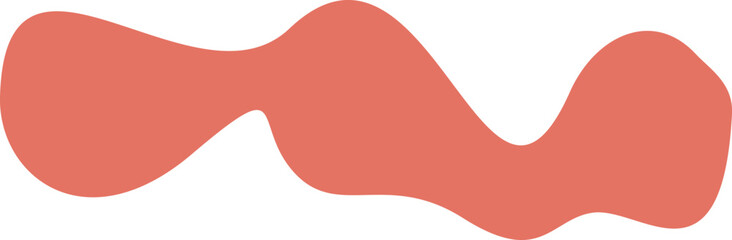 Abstract organic shape vector illustration. Minimalistic liquid form, organic stain or geometric spot for modern abstract design or trendy fashion pattern