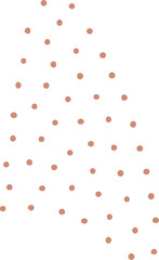 Abstract dotted organic shape vector illustration. Minimalistic liquid form, organic dashed stain or geometric dotty spot for modern abstract design or trendy fashion pattern