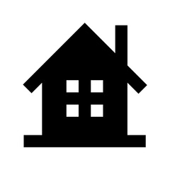 Cottage Flat Vector Icon