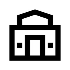 Mansion Flat Vector Icon
