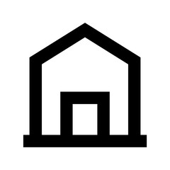 Farm House Flat Vector Icon 