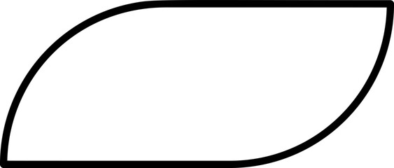 Black line label template banner vector illustration. Contour curved shape tags, bookmarks or labels with blank space for message for special offer marketing.