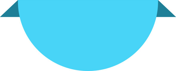 Blank label ribbon colorful vector illustration. Curved shapes color bookmarks, tags or labels with empty spaces for message