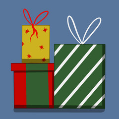 Gifts for the New Year with beautiful decoration