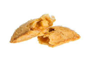 Apple pie isolated on white background
