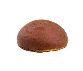 Coffee bun isolated on white background