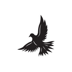 Dove Logo Template vector illustration