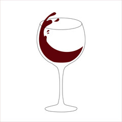 red wine glass