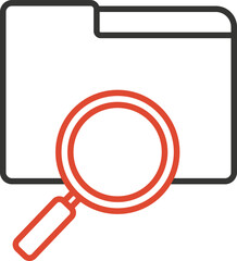 Search folder Vector Icon
