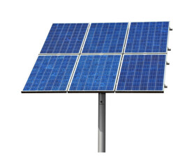 Solar energy panel isolated on transparent background, PNG. - 536492602