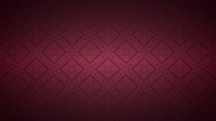 Thai art luxury banner, background pattern decoration for printing, flyers, poster, web, banner, brochure and card concept vector illustration