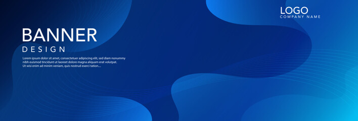 background with text, Blue banner