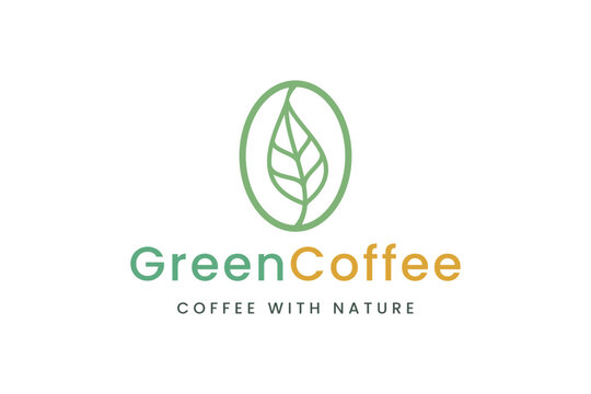 Health Coffee been and leaf logo