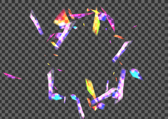 Glow Shimmer Background Transparent Vector. Spark Brilliant Texture. Blue Radiant Template. Shine Dark. Bokeh Feeling Wallpaper.