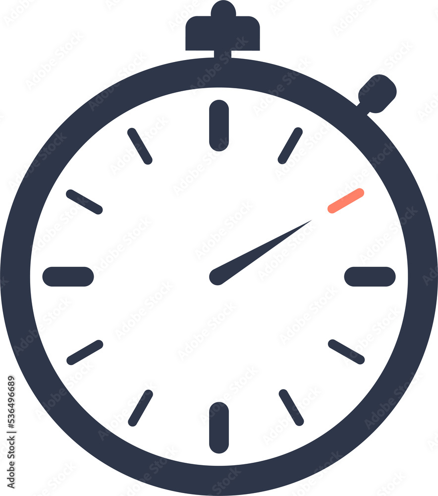 Poster 10 second timer display in flat style. countdown time counter in circle.