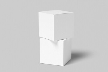 Square box mockup